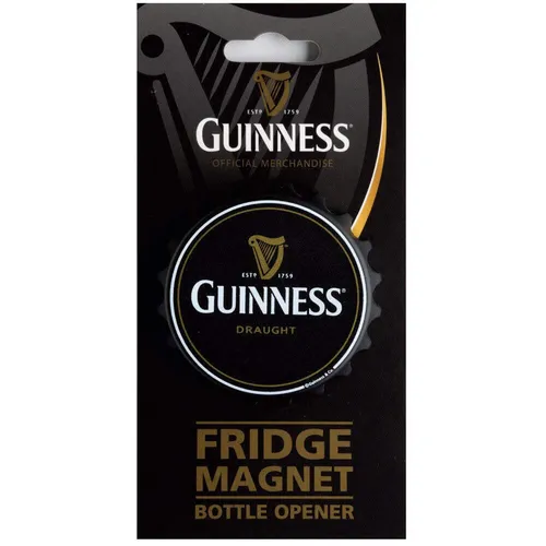 Guinness Contemporary Screw Cap Bottle Opener Magnet in schwarz von Guinness