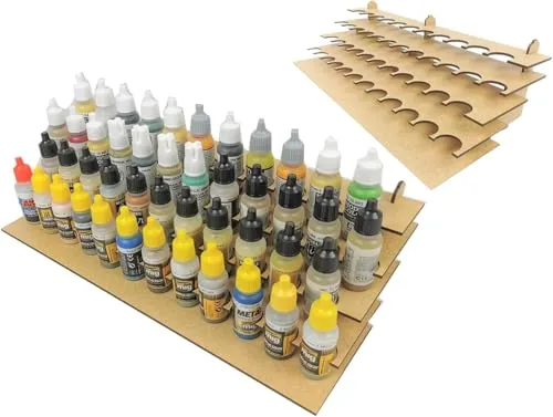 HobbyHold Farbregal Modellbau 46 Löchern von HobbyHold