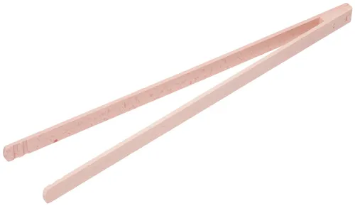 XXL Grillzange Grillbesteck Wurstzange Würstchenzange aus Buchenholz Länge 50 cm