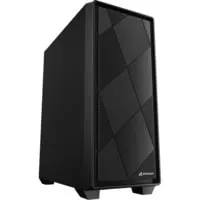 Sharkoon PC Gehäuse VS8 Black ATX - Stylisches PC-Gehäuse in Schwarz, bietet optimalen Luftstrom und Platz für leistungsstarke Hardware.