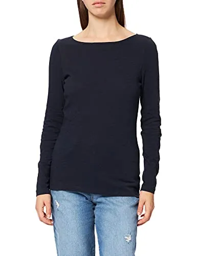 Marc O'Polo Damen Langarmshirt aus Bio-Baumwolle - Blusen & Tuniken für Damen, aus 100% zertifizierter Bio-Baumwolle für höchsten Tragekomfort und nachhaltige Qualität.