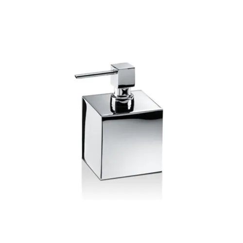 DECOR WALTHER DW 475 Seifenspender 520 ml - Eleganter Seifenspender aus Deutschland, ideal für ein stilvolles Badezimmer, H:14x8,5x8,5cm, sorgt für Ordnung und Hygiene.