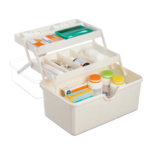 Apothekenbox Hausapotheke Medikamentenbox Medizinbox Erste Hilfe Kasten 7 Fächer