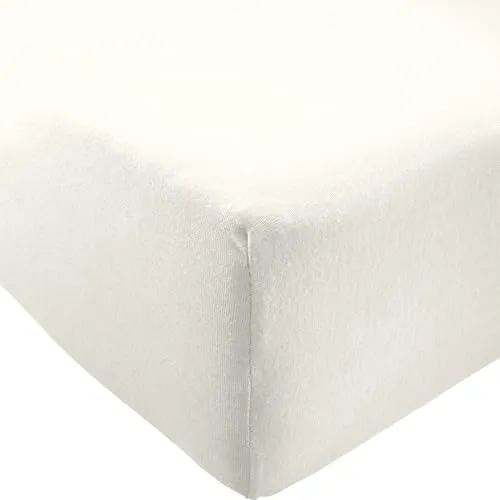 REDBEST Spannbettlaken Pittsburgh Single-Jersey wollweiß Größe 90x190 cm - 100x200 cm