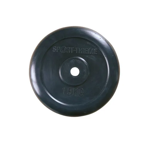 Sport-Thieme Hantelscheibe 15 kg gummiert - Robuste 15 kg Hantelscheibe für effektives Training. Ideal für Fitness- und Krafttraining, bietet sie optimalen Grip und Schutz für Böden.