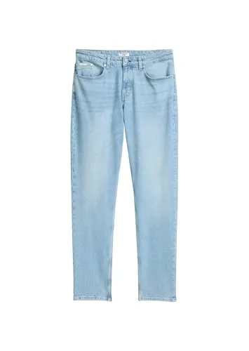 MARC O'POLO DENIM Tapered-fit-Jeans für Herren, Größe 33, Länge 32 - Stylische Tapered-fit-Jeans in Light Blue von Marc O'Polo DENIM. Hoher Tragekomfort dank elastischem Material und dezenter Waschung, ideal für lässige Freizeitlooks.
