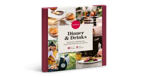 mydays Erlebnisgutschein Geschenkbox Dinner & Drinks