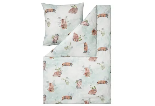 Estella Bettwäsche Hermann 4445 080 Jade Kuschelflanell von ESTELLA