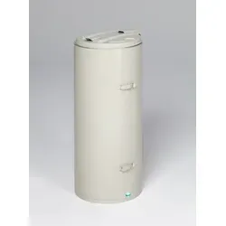 PROREGAL Robuster Abfallsammler mit Deckel & Einflügeltür | 70 Liter - Haushaltszubehör – Wetterfester Mülleimer mit 70 Litern Volumen, ideal für den Außenbereich und langlebig selbst unter extremen Bedingungen.