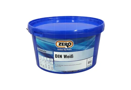 ZERO-Lack Wandfarbe DIN Weiss - 12.5 Ltr von ZERO-Lack