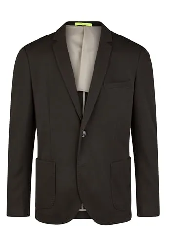 Calamar Cotton Blend Sakko Schwarz, Größe 58 - Elegantes Einreiher-Sakko mit weicher Jerseyqualität und zwei Knöpfen. Ideal für den täglichen Einsatz und vielseitig kombinierbar. Perfekte Passform im Regular Fit für einen stilvollen Auftritt.