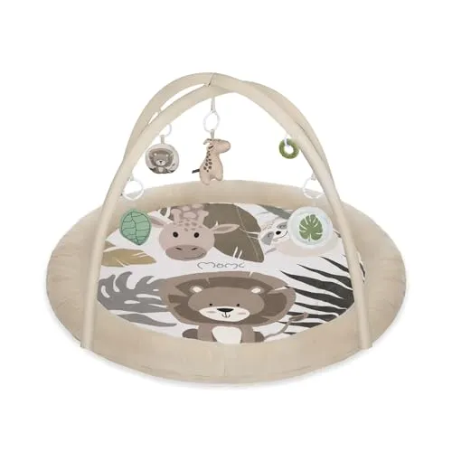 MoMi LUANI Spielset – Spielbogen mit Krabbeldecke und 6 Spielzeugen