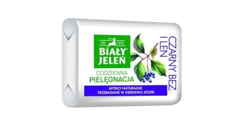 Weißer Hirsch Naturseife Schwarz Ohne I Leinen, 100g