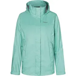 Marmot Women's PreCip® Eco Jacket - Atmungsaktive Funktionsjacke in Blau Größe M - Funktionsjacke für Damen, wasserdicht und atmungsaktiv, ideal für Outdoor-Aktivitäten. Mit aufgenähtem Markenlogo und verstellbarer Kapuze.