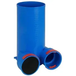 EuroAir Eckübergang DN125 / 2x75 Kunststoff - Abzüge, Gitter & Belüftungen - Robuster und flexibler Kunststoff für optimale Luftzirkulation in Ihrem Zuhause.