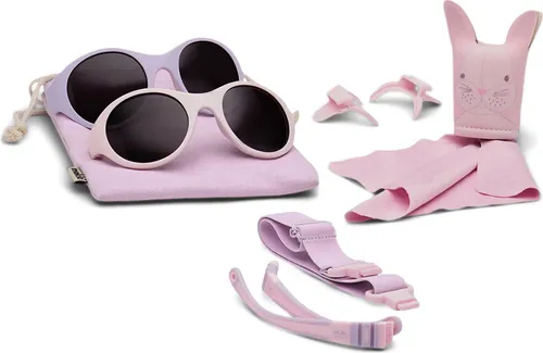 Mokki Click & Change Sonnenbrille 1-2 Jahre - Pink in pink von Mokki