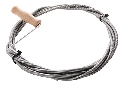 Sanitop-Wingenroth Rohrreinigungswelle | Gegen verstopfte Abflüsse | 5 Meter | 9 mm Spiraldraht | Ergonomischer Handgriff mit Kurbel | Umweltschonende Abflussreinigung | 29124 8, Modell 2