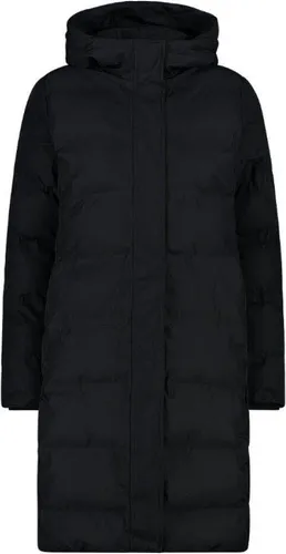CMP Damen Hoodie Mantel XS, schwarz - Wetterfester langer Damenmantel mit Kapuze, perfekt für kalte und regnerische Tage. Ideal für aktive Frauen, die Stil und Funktionalität schätzen.