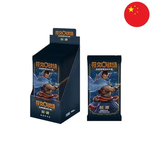 Riftbound: League of Legends - Origins Slim Booster Display 24 Packs Chinesisch - Entdecken Sie die faszinierende Welt von Riftbound mit diesem 24er Booster-Display. Jede Packung enthält 5 Karten und bietet spannende Spielmöglichkeiten in hochwertiger Verarbeitung.