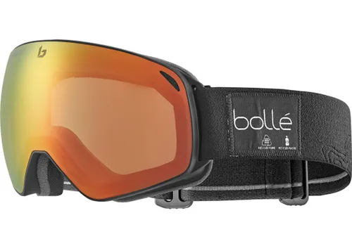 Bollé ECO Torus M Skibrille black matte sunrise photochromic S-M - Die Bollé ECO Torus M Skibrille bietet nachhaltige Materialien und hervorragende Sicht. Mit photochromatischen Gläsern, die sich an Lichtverhältnisse anpassen, und einem komfortablen Design ist sie ideal für jeden Skifahrer.