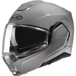 HJC I100 Modularhelm Motorrad, Nardo Grey, XS - Modularer Motorradhelm von HJC, ECE 22.06 zugelassen, mit leichtem Polycarbonat-Material und innovativem 180° Flip-Up-Kinnbügelsystem für hohe Sicherheit und Komfort.