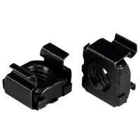 StarTech 100 PKG M5 CAGE NUTS (CABCAGENUT2B) - Zubehör für Serverschränke, 100 Stück M5 Cage Nuts für eine sichere Montage von Geräten und optimalen Platz im Rack.
