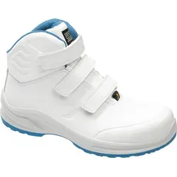 Safety Jogger Sicherheitsstiefel Modulo Pure S3S VMTG – Weiß, Größe 44 - Veganer, metallfreier Sicherheitsstiefel mit rutschfester Laufsohle. Ideal für Gastronomie und Industrie, bietet hohen Tragekomfort und Schutz durch durchtrittsichere Zwischensohle.