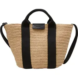 Damen Shopper S aus Jute – Kompakter und stylischer Begleiter - Taschen und Geldbörsen – Hochwertiger Jute Shopper mit stabiler Verarbeitung, komfortablen Tragegriffen und seitlichem Reißverschlussfach aus Bio-Baumwolle für sicheren Schutz Ihrer Wertsachen.