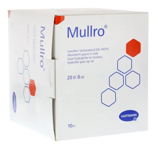Mullro Verbandmull 10cm x 10m - Ideal für individuelle Wundauflagen - Mull & Zellstoff, perfekt für die Herstellung maßgeschneiderter Wundauflagen und sorgt für optimalen Schutz.