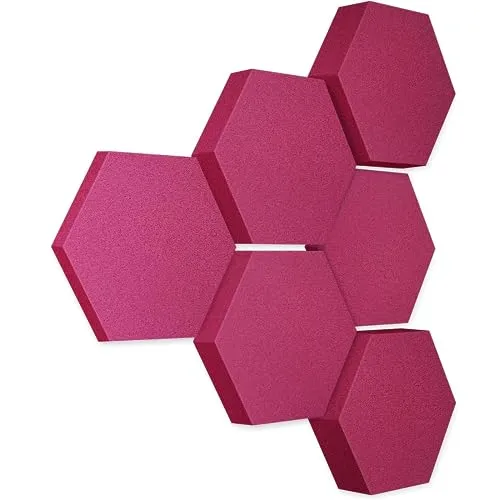 platino24 Akustikplatte Edition LOFT 6 Elemente 3D Ø 300mm - 6 hochwertige Akustikelemente zur Verbesserung der Raumakustik. Ideal für moderne Räume, leicht anzubringen und in vielen Farben erhältlich. Perfekt für Musikzimmer, Büros und Heimkinos.