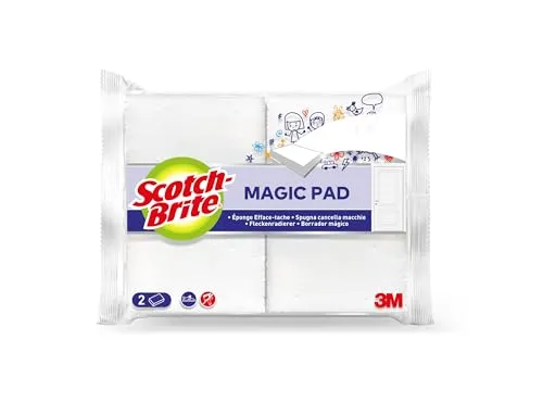 Scotch-Brite EE2 Flecken-Radierer Easy Eraser, weiß, 2er Pack