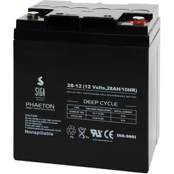 Produktbild SIGA Phaeton AGM Deep Cycle Akku 28Ah 12V