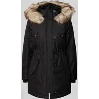 ONLY Parka in Schwarz - XL - Funktionsjacken mit abnehmbarer Kapuze und Kunstfellbesatz, ideal für kalte Tage und vielseitig tragbar.