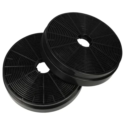 vhbw 2x Aktivkohlefilter kompatibel mit Klarstein Mirage 90, Royal Flush Eco 90, Structura Dunstabzugshaube - 17,5 cm