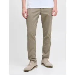 JACK & JONES Slim Fit Chino Hose - Wanderhosen aus 97% Baumwolle, 3% Elasthan für hohen Tragekomfort und optimale Bewegungsfreiheit beim Wandern.