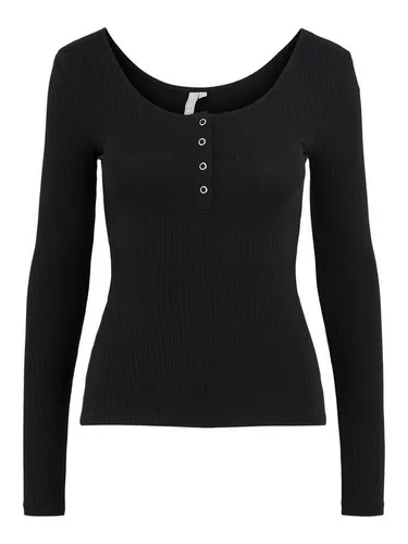 pieces Langarmshirt Kitte (1-tlg) Plain/ohne Details