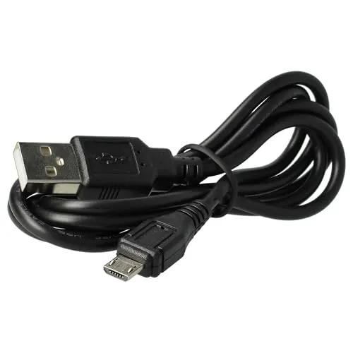 vhbw USB Kabel auf Micro-USB 1m schwarz kompatibel mit Panasonic HC-V180, HC-V210, HC-V250, HC-V260, HC-V270