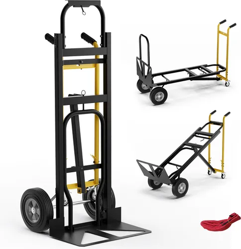 Rollwagen & Sackkarren Gelb von Costway