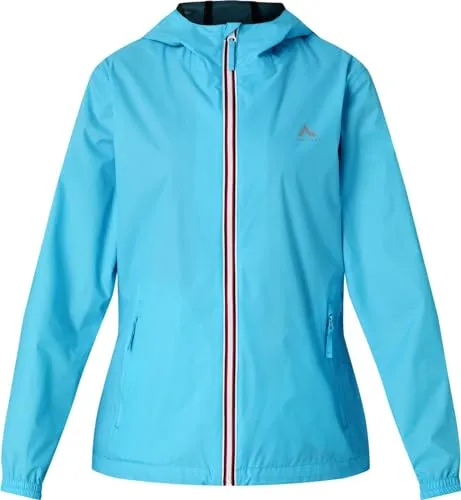 McKINLEY Damen Regenjacke Kereol III - Wind- und wasserdicht - Funktionsjacke mit AQUABASE 6.6-Beschichtung, ideal für nasse und kalte Tage. Leicht und komprimierbar, perfekt für unterwegs.