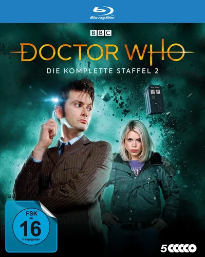 DOCTOR WHO - Die komplette Staffel 2 Blu-ray - Sci-Fi & Fantasy Serie mit Billie Piper, neu und originalverpackt, ideal für Fans und Sammler der Doctor Who-Reihe.
