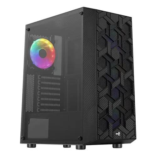 AeroCool PC Gehäuse Hive FRGB Mid-Tower Schwarz