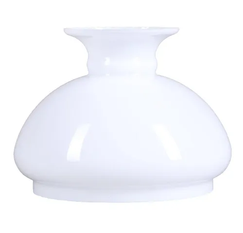 Petroleumglas opal weiß - Lampenglas Ersatzglas für Vestaschirm, flexibel einsetzbar und ideal für die Umgestaltung von Lampen