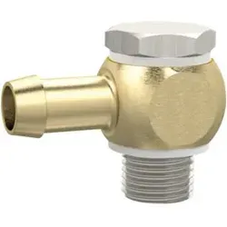 Riegler Schwenktülle, G 1/4 a., für Schlauch LW 6, Messing vern./Messing