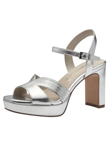 Tamaris Sandalette silberfarben 39 EU in silber von Tamaris