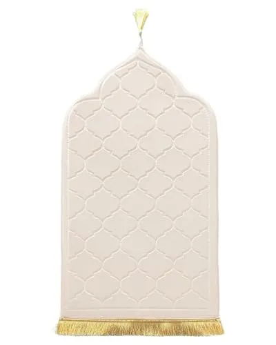 LAVAMOND Gepolstert Gebetsteppich Türkischer Stil Seccade Weich Prayer Mat für Eid Reisen Ramadan Islamischer Muslimische Matte Muslim Gebets Beten Teppich Herren Damen