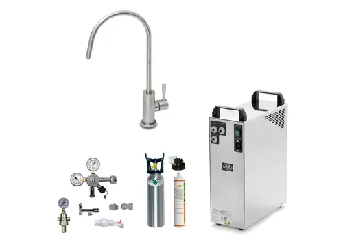 BieTal Wassersprudler TWA-200 - Sprudelwassergerät mit Filter - Wassersprudler TWA-200 für bis zu 200 L/h Sprudelwasser ohne Kühlung. Ideal für die Küche, inklusive Filteranlage und Edelstahl-Wasserhahn. Perfekt für erfrischende Getränke auf Knopfdruck!
