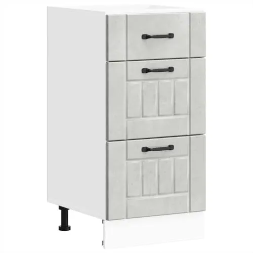 vidaXL Küchen-Unterschrank Lucca in Betongrau von vidaXL