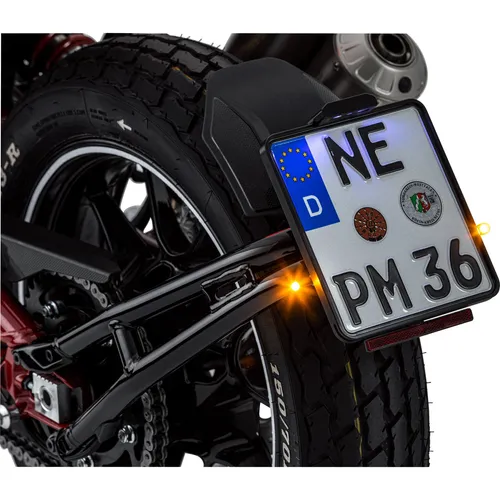 Kellermann 152200 Bullet Atto Blinker - Schwarz - LED Blinkleuchte für Motorräder, kompakt und stylisch, mit elegantem schwarzen Gehäuse für optimale Sichtbarkeit und Sicherheit