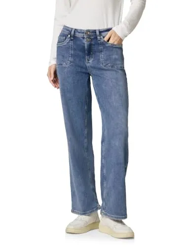 Street One Wide Leg Jeans Light Blue Authentic 27 - Stylische Wide Leg Jeans im Loose Fit mit hohem Bund. Bequeme Passform und modischer Look für jeden Anlass. Perfekte Maße für EU-Größe 29.