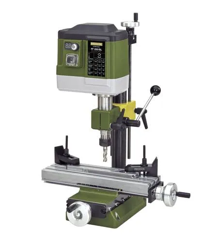 Proxxon FF 250/BL Feinfräse 230V - Präzisionsfräse für Holz und Metall, mit hoher Drehmomentregelung für große Fräser und stabilen Kreuztisch aus Stahl für exakte Arbeiten.